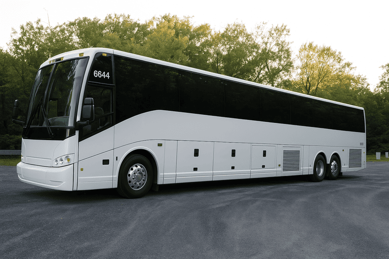 exterior of Albuquerque Minibus Company coach bus