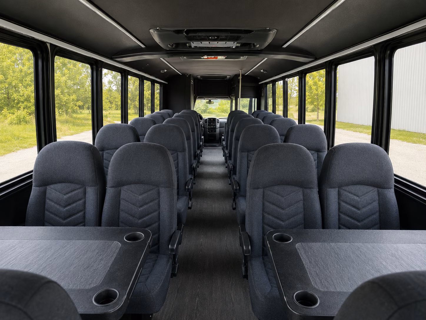 albuquerque 18 passenger minibus inside