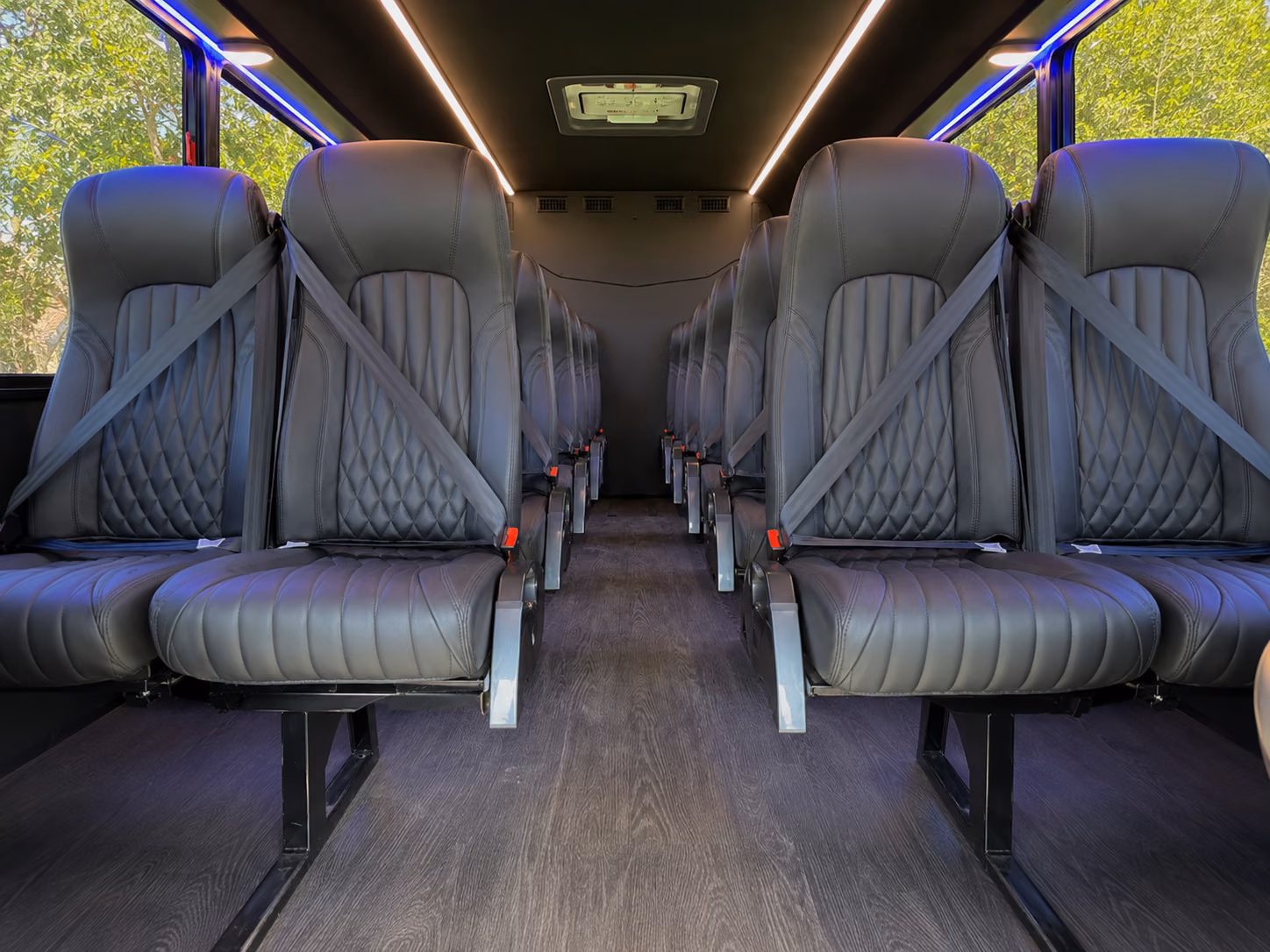 albuquerque 18 passenger minibus interior