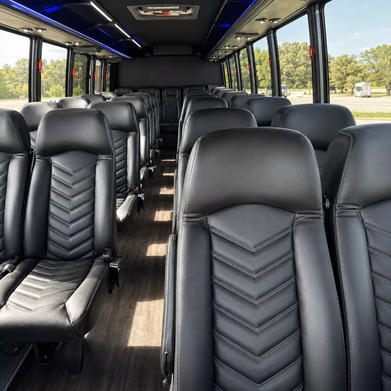 albuquerque 25 passenger minibus inside