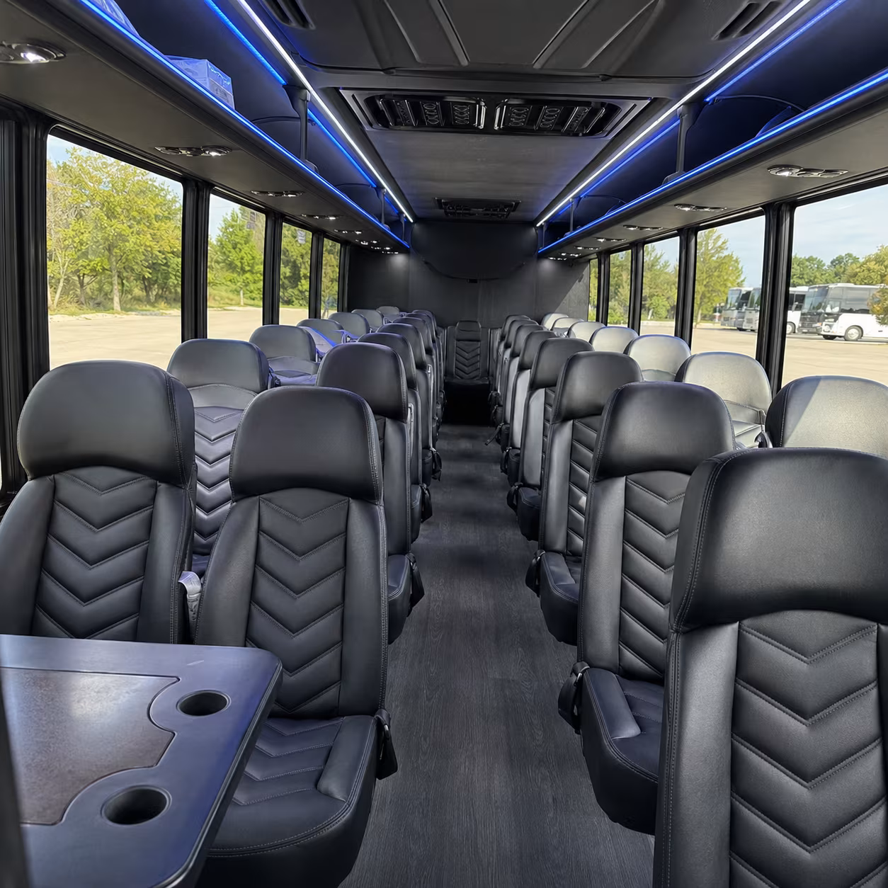 albuquerque 25 passenger minibus interior