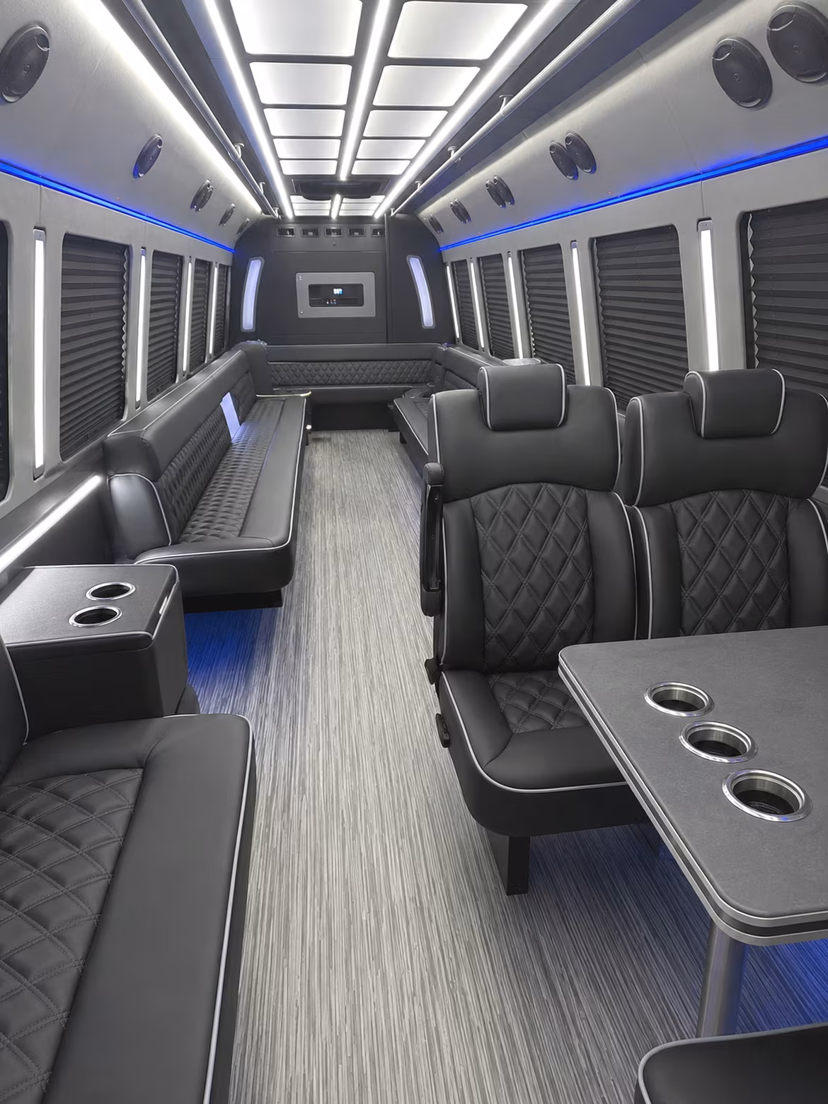 albuquerque 25 passenger party bus inside
