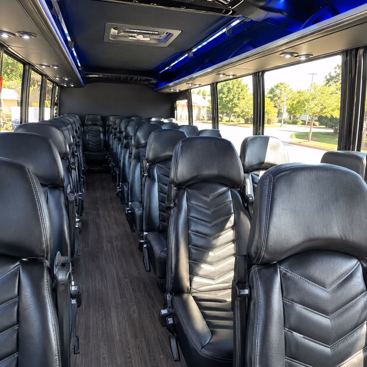 albuquerque 28 passenger minibus interior