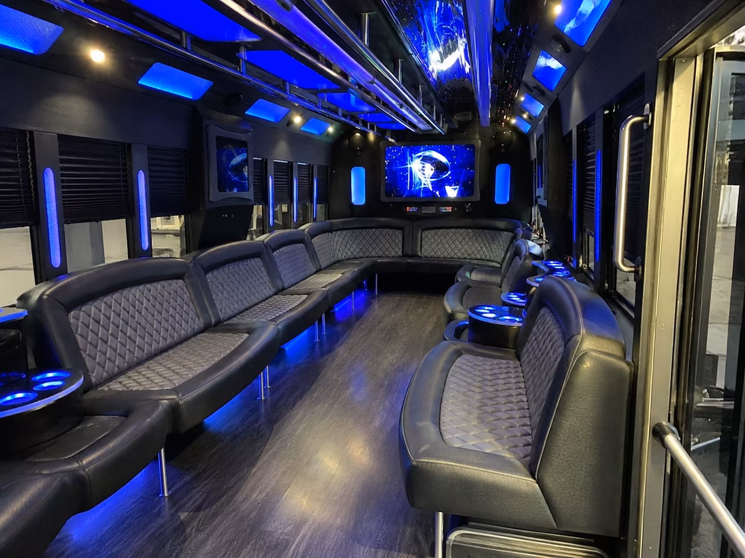 albuquerque 28 passenger party bus interior