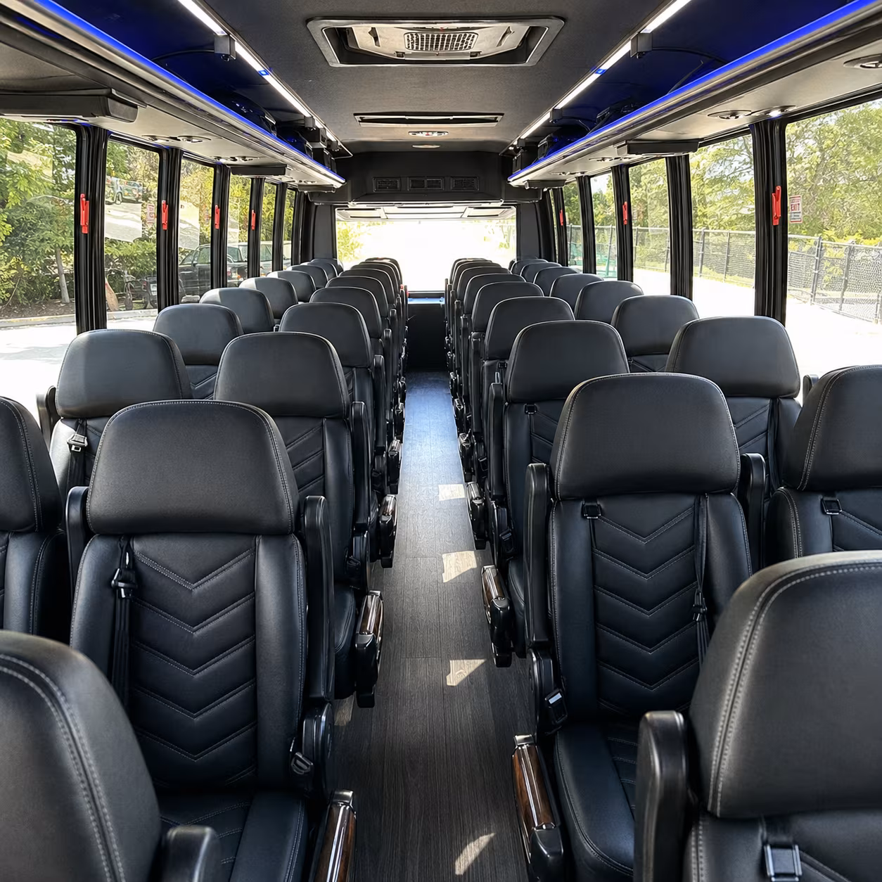 albuquerque 30 passenger minibus interior
