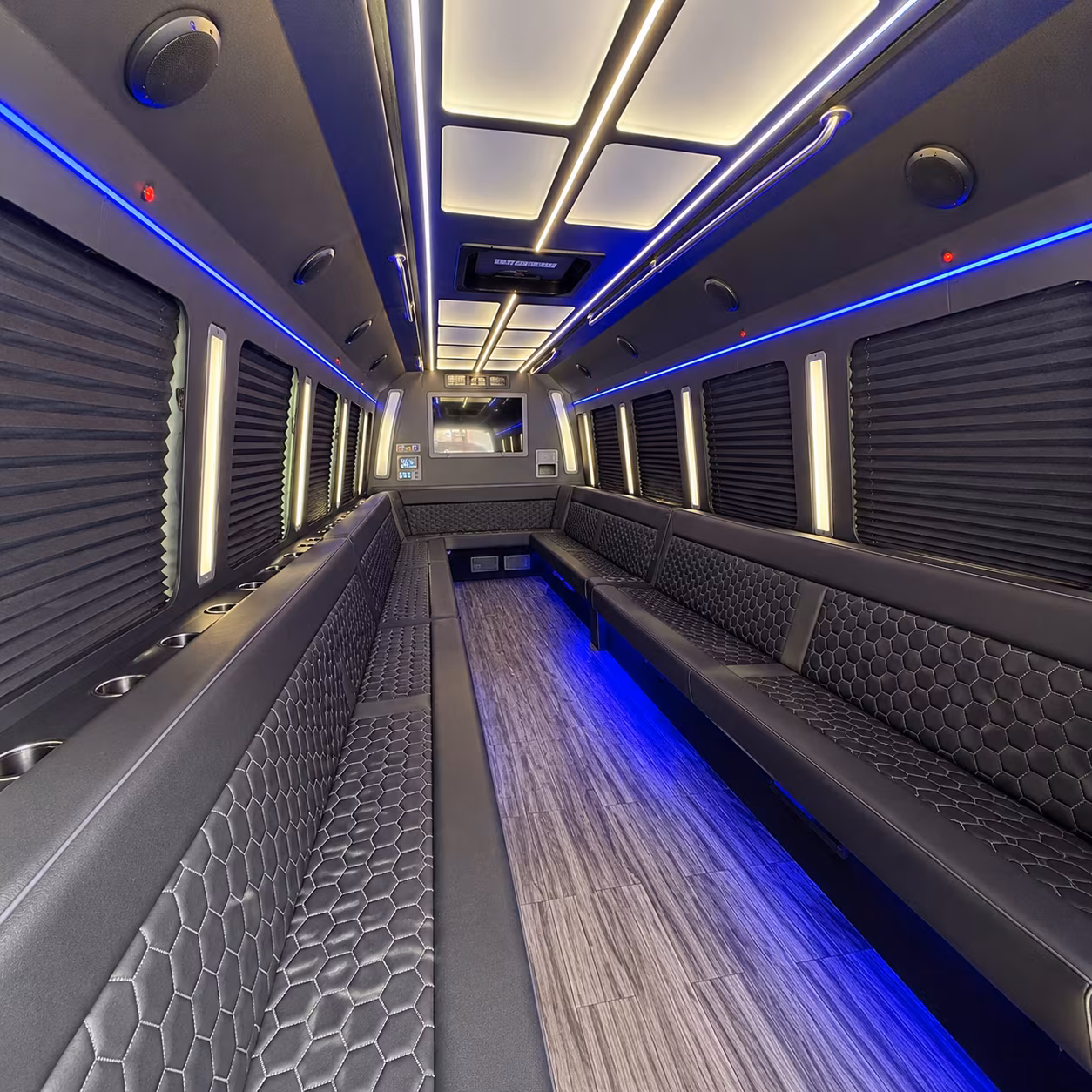 albuquerque 30 passenger party bus interior