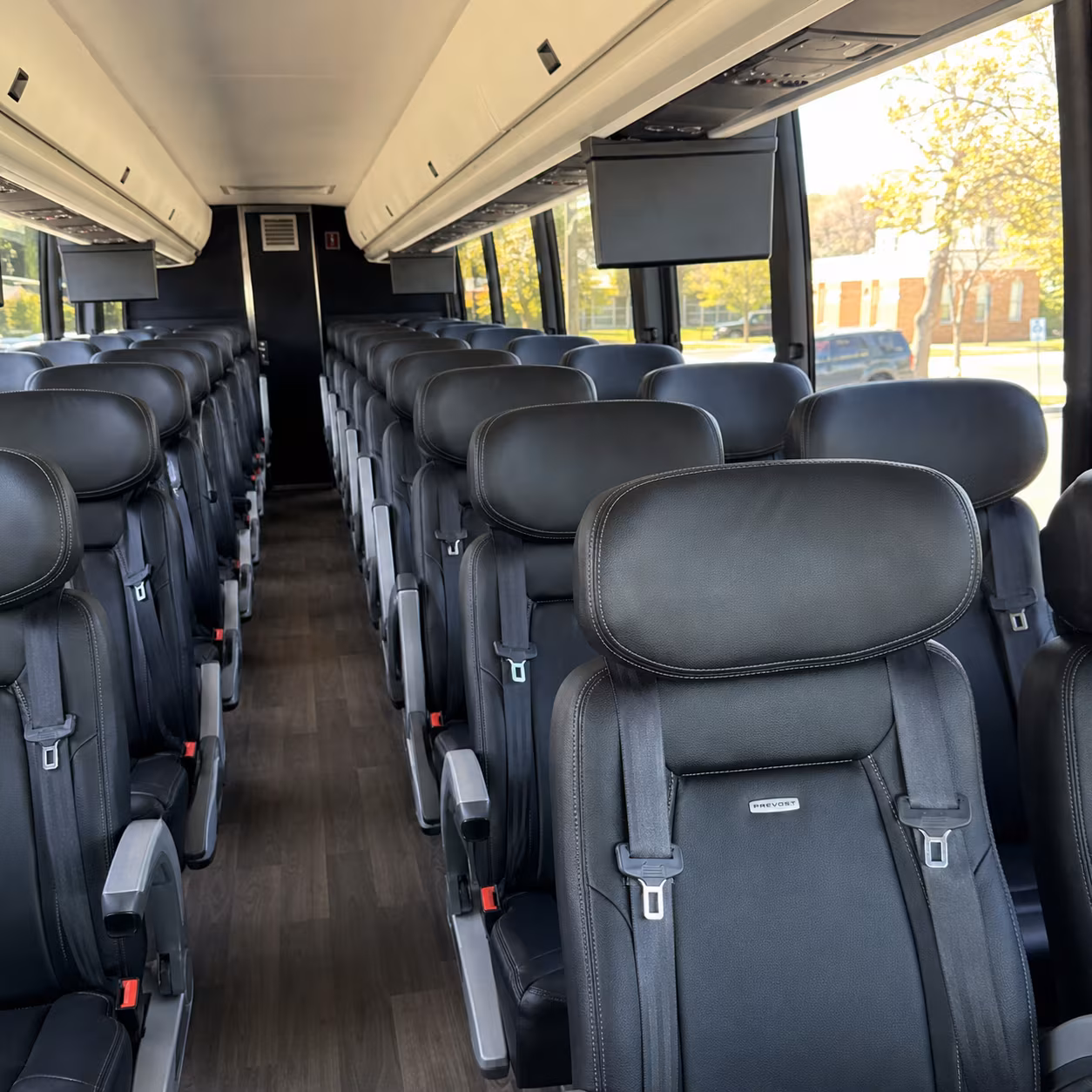 albuquerque 45 passenger charter bus inside