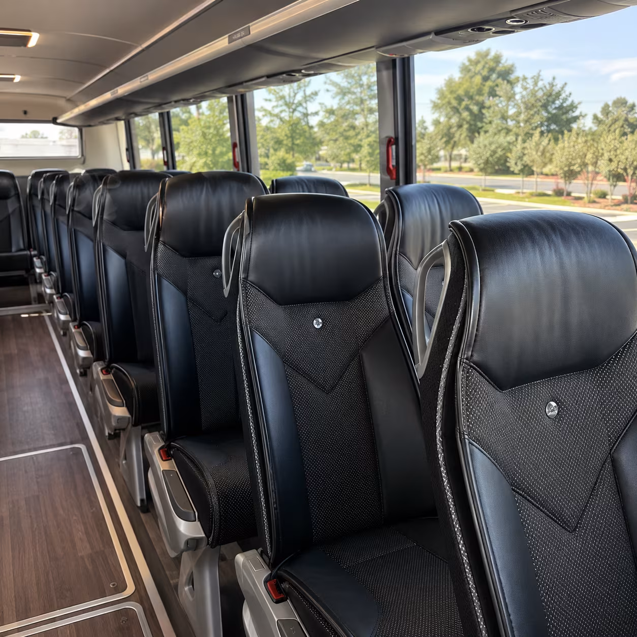 albuquerque 45 passenger charter bus interior