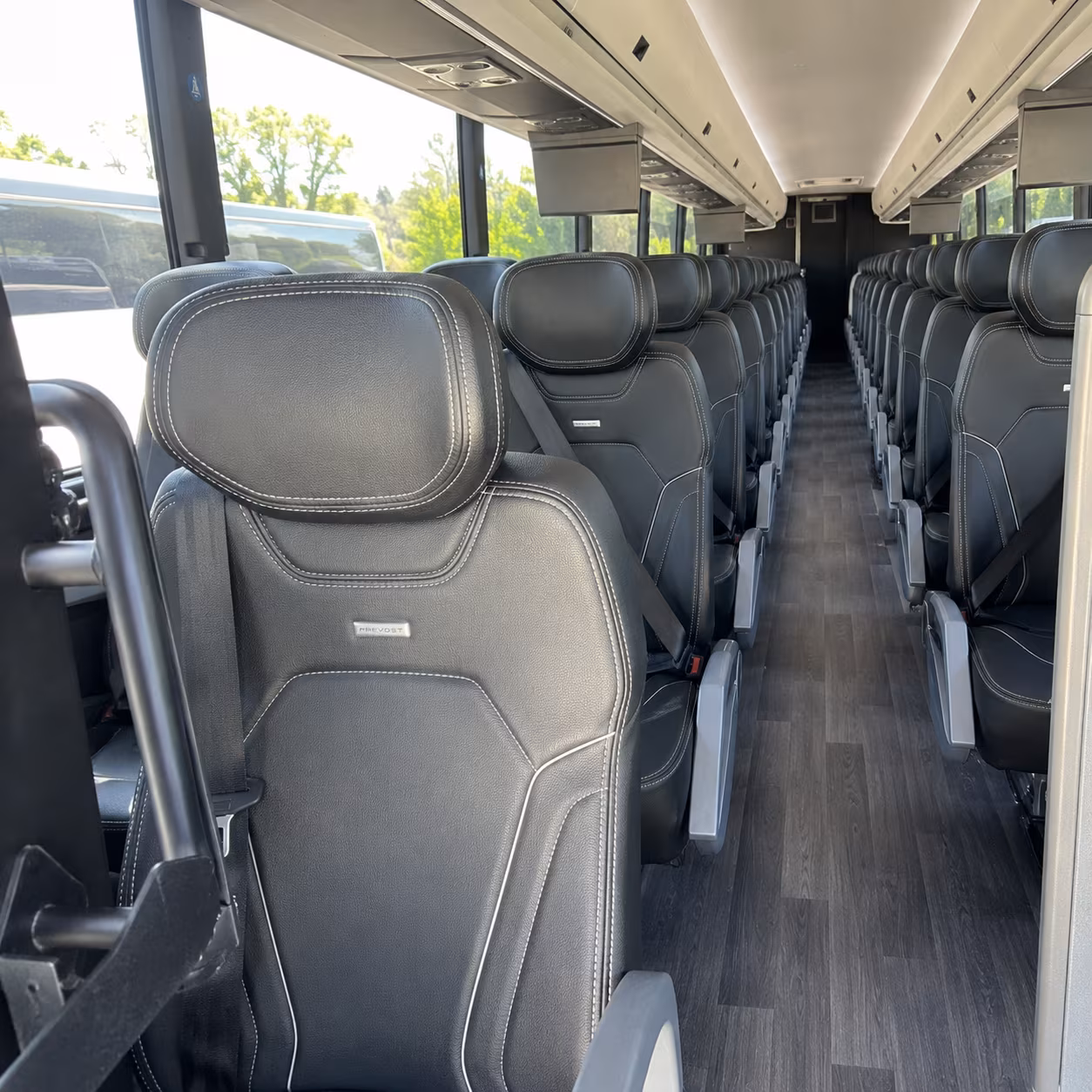 albuquerque 47 passenger charter bus interior