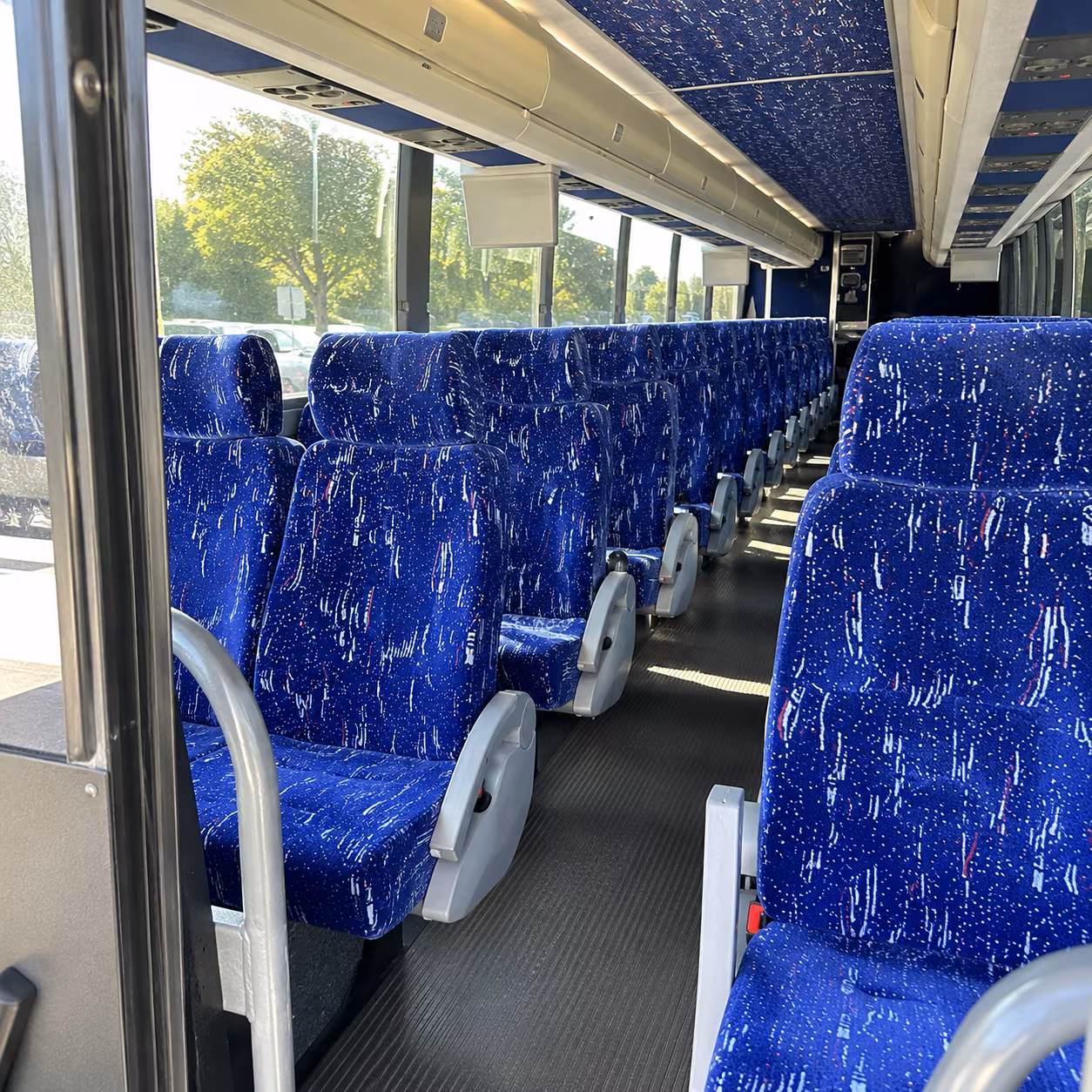albuquerque 50 passenger charter bus inside