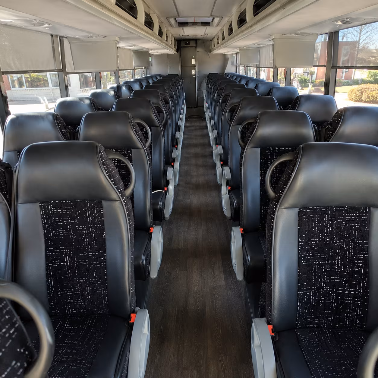 albuquerque 54 passenger charter bus inside