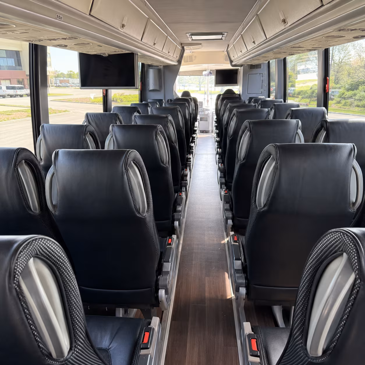 albuquerque 56 passenger charter bus inside