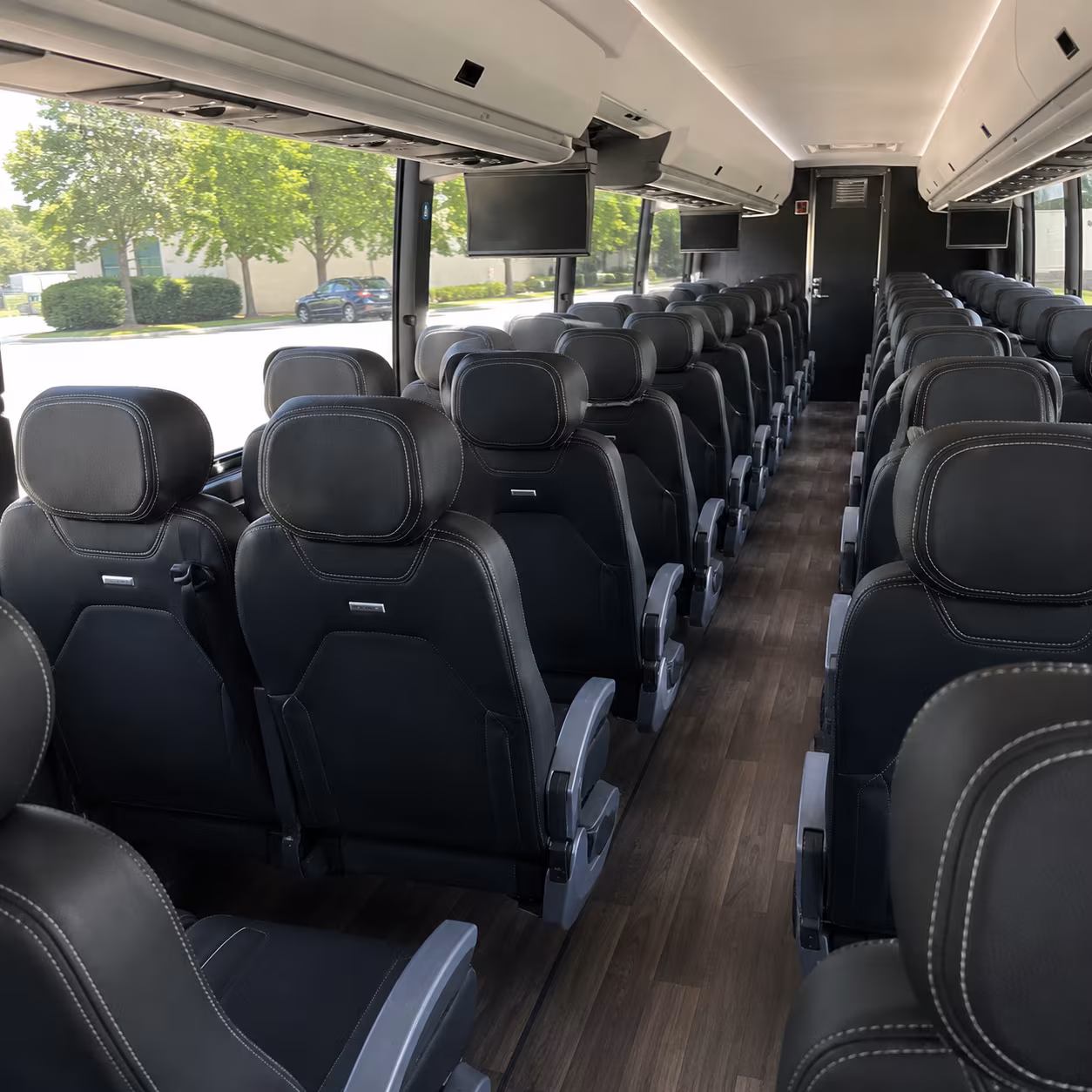 albuquerque 56 passenger charter bus interior